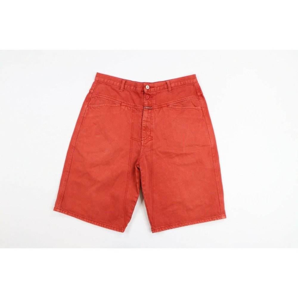Vintage 90s Marithe Francois Girbaud Mens 34 Faded Baggy Hip Hop Denim Shorts